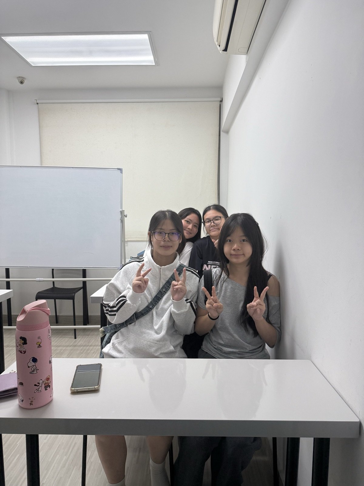 The JC1 H2 Mathematics class at the Kovan centre, where the class meets on Sundays